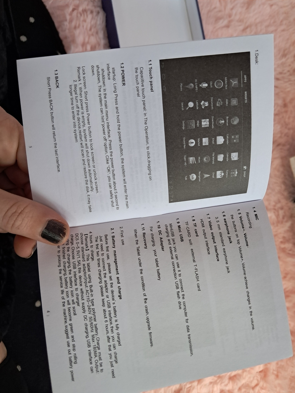 Blue Tablet with Camera - Portable Family Tablet Android 12 Go Edition Brand New - Picture 6 of 8